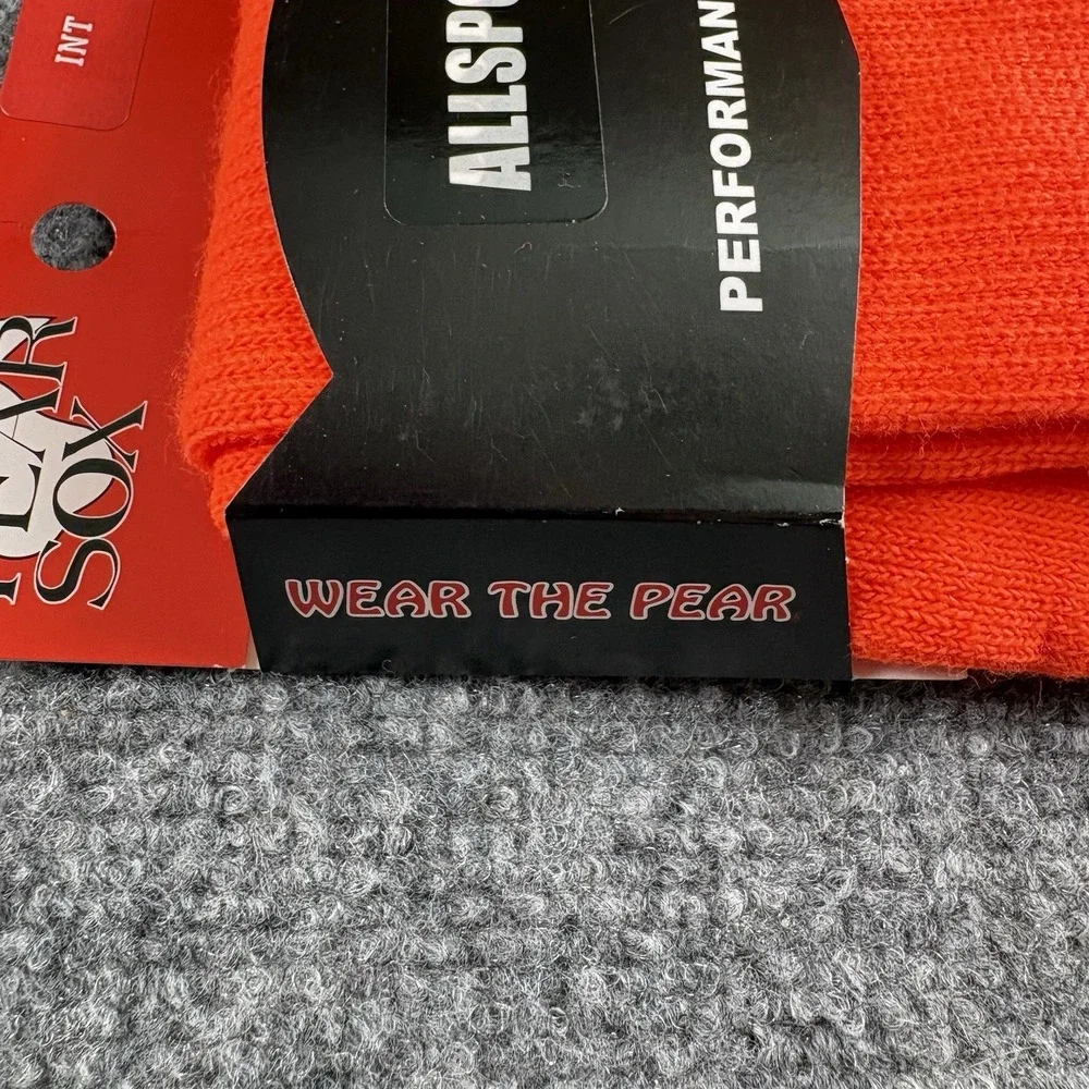 VTG Pear Sox Allsport Tube Socks Mens INT size 4.5–8.5 Orange‎ Hunting Blaze NOS